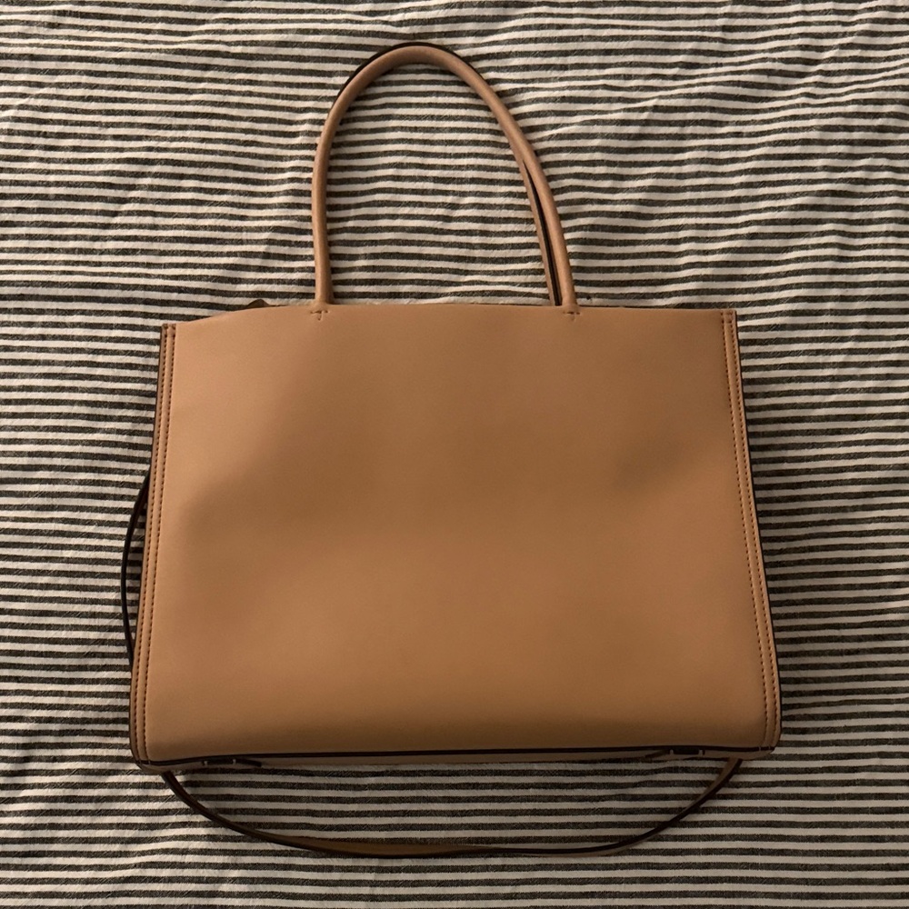 Tory Burch Brown Leather Tote - Picture 2 of 3
